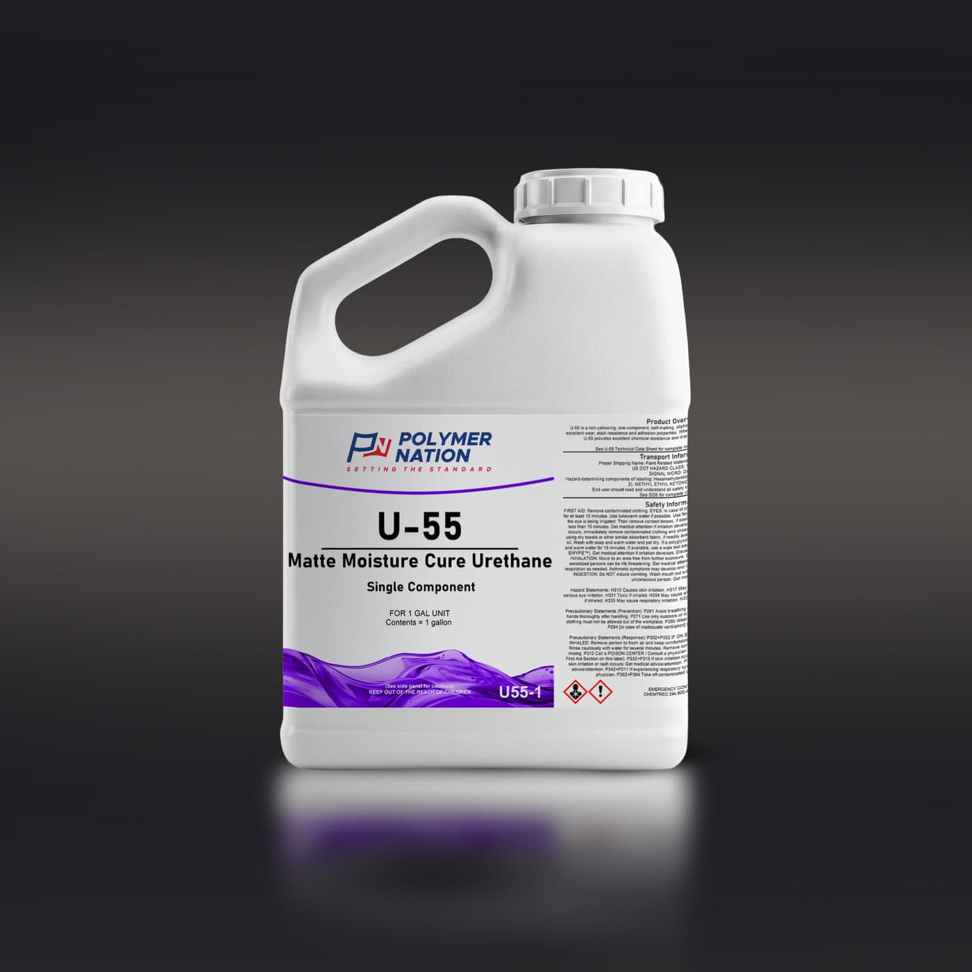 U-55 Clear Aliphatic Moisture Cure - Low Sheen
